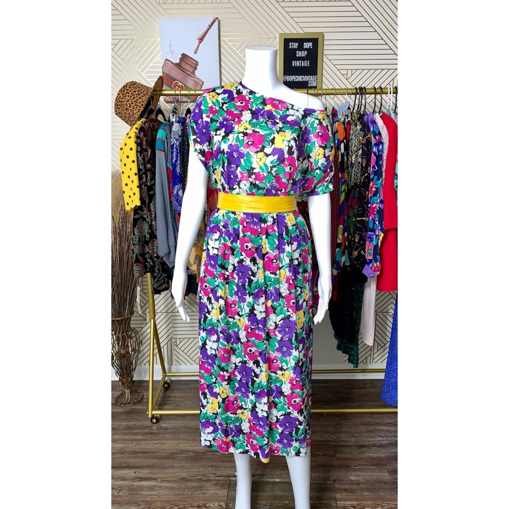 Vintage Floral 2 Piece Skirt Set